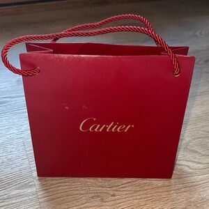 Cartier Luxury Red Shopping Bag